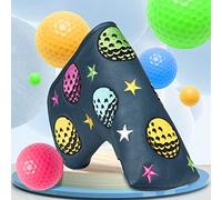 Golf Blade Putter Head Cover Magnetica Fit per Scotty Cameron Taylormade Odyssey Blu Scuro PU Pelle Colorata Palla Modello