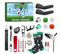 Golf Calendar Advent 2025-24 giorni di magliette, marcatori e palle premium | Regalo di golf portatile per uomini, papà, marito, fidanzato | Regalo per il conto alla rovescia per le vacanze