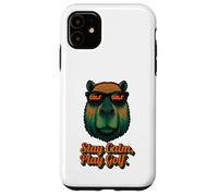 Golf Capybara Sport - Stay Calm Play Golf - Golfer Custodia per iPhone 11