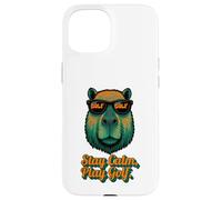 Golf Capybara Sport - Stay Calm Play Golf - Golfer Custodia per iPhone 15