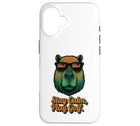 Golf Capybara Sport - Stay Calm Play Golf - Golfer Custodia per iPhone 16