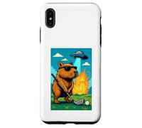 Golf Capybara Ufo Sport - Golfer Aliens Funny Custodia per iPhone XS Max