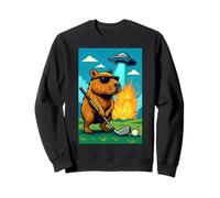 Golf Capybara UFO Sport - Golfer Aliens Funny Felpa