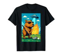 Golf Capybara UFO Sport - Golfer Aliens Funny Maglietta
