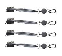 Golf Club Cleaning Brush, Ball Double-Sided Cleaning Tool, Nylon Steel Brush, Cleaning Tool Accessories Gray