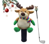Golf Club Driver Cover - Plush Christmas Fairway Wood Headcover, Hybrid Fairway Wood | Durable Protective Accessory for Golfers, Indoor Practice, Travel, And The Driving Range