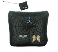 Golf Club Head Covers PU Magnetic 3D Spiderweb Embroidery
