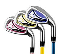 Golf Club Kids No.7 Iron Boys Girls Beginner Golf Irons Practice Golf Carbon Clubs (giallo per 6-8 anni)