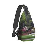 Golf Course Donna Uomo Zaino Monospalla Regolabile Sling Bag Piccolo Borsa A Spalla Per Lavoro Sportivo Sportiva