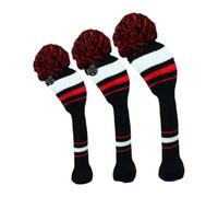 Golf Covers - 3-Piece Knit Protective Headcover Set For Woods