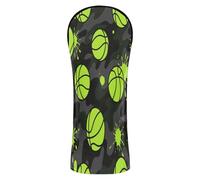 Golf Covers Fluorescente Verde Pallacanestro Spot Pu Pelle con Intercambiabile No. Tag per Legno Protector para Carro de Golf