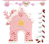 Golf Della Casa Di Gingerbread - Set Di Gioco Stagionale Con Bastoncini Di Zucchero Per Natale | Giocattolo Mini Golf Per La Casa | Per Feste Riunioni All'Aperto Al Chiuso Soggiorno Campeggio Per