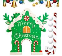 Golf Della Casa Di Gingerbread,Set Gioco Gingerbread Festival Natalizio | Set Di Giocattoli Golf Interattivo - Per Feste Natalizie All'Aperto E Al Chiuso Per Famiglia E Raduni