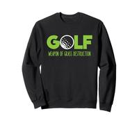 Golf Divertente Erba distruzione con Pallina da Golf Grafica Felpa