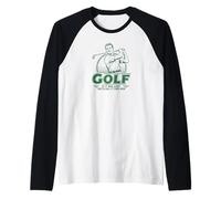 Golf Divertente se Fosse Facile Lo Chiamano Tua Mamma Gioco di Parole Golf Maglia con Maniche Raglan