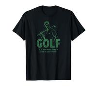 Golf Divertente se Fosse Facile Lo Chiamano Tua Mamma Gioco di Parole Golf Maglietta