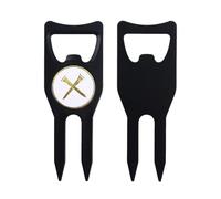 Golf Divot Tool, Divot Repair Tool - Golf Divot, Golf Divot Tool con bordi lisci per campi esterni e interni, riparazione del prato, Opibott Our s durezza, resistenza alla ruggine e adattamento, che s