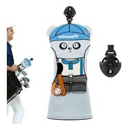 Golf Driver Head Covers - Cute Cartoon PU Leather Golf Covers | Driver and Fairway Head Çovers, Universal Ģolf Club Protector for Outdoor Play, Travel, Practice, Durable Accessory