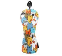 Golf Driver Head Covers - Driver Headcover in Cat Cartoon PU Fabric | Waterproof & Functional Golf Club Covers | Golf Accessories for Men, and Women,