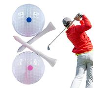 Golf Esplosivi che rivelano Il genere - Set Gioco Golf Annuncio Nascita,Un tee, una palla da golf esplosiva riempita in polvere e una pallina da golf blu inclusa in