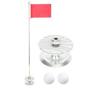 Golf Flag, Golf Flag Pole Set, Golf Training Flagstick, Golf Flag with Cup, Golf Hole Marker, Adjustable and Portable Golf Flag, Flagstick 11x11x18cm to 11x11x90cm for Golf Course