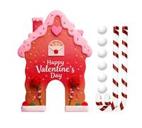 Golf Gingerhouse,Giocattolo portatile per feste per interni ed esterni,Set da campo da golf di pan di familiare | per feste a casa riunioni natalizie Carnevale e ufficio