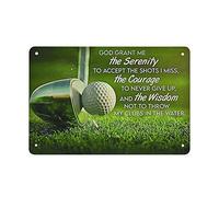 Golf God Grant Me The Serenity to Accept the Shots I Miss The Courage Retro Targa in metallo Poster in metallo Targa vintage Targa Bar Home Decor per esterni Cucina Ferro Pittura Cafe Club Man Cave Ta