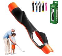 Golf Grip Trainer, Golf Grip Corrector, Enhance Grip Strength & Swing Accuracy for Beginners & Basic Players (Orange)