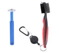 Golf Groove Sharpener Tool Club and Retractable Brush for Golfers Prac
