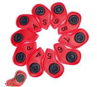 Golf Head Covers - 10 pezzi Club Head Covers with Identification Tags | Golf Accessories, Club Headcover for Most Clubs, Perfect for Men, 6,5 x 4,92 pollici