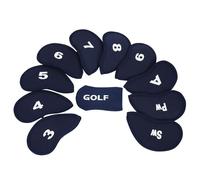 Golf Head Covers - 10PCS Golf Head Covers Embroidered Club Label | Durable & Stylish Golfs Accessories For Drivers, Woods, & Hybrids | High-Foam Protective Sleeves For Irons Travel-Ready Club Protecti