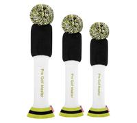 Golf Head Covers Knitted Woods - 3pcs Knit Headcover Soft Protection - Golf Head Covers Lightweight for Family Friends Colleagues