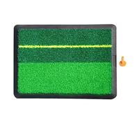 Golf Hitting Mat, 12X16 Inches Golf Turf Rug, Indoor Practice, Portable Non Slip Rubber Base, Training Aid, Excellent for Living Room, Green, Backyard, Yard, 12.6x16.54in