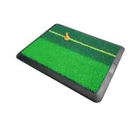 Golf Hitting Mat Indoor, 12X16 Inches Golf Swing Training Mat Indoor, Non-Slip Rubber Base Artificial Training Aid Equipment for Green, Range, Living Room, Yard