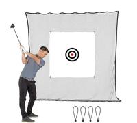 Golf Hitting Net, Backyard Ball Net, 58 x 59 pollici, materiale compatto, facile installazione, ideale per uso indoor/all'aperto, patio, valanga, garage, travel, dilettante, allenamento professionale