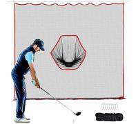 Golf Hitting Net for Backyard, Barrier Netting, Poliestere Heavy Duty Training Aid, Practice Ball Stopper for Golfers, Driving, Swing Practice, Portatile Setup, 10x10ft