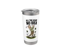 Golf Ideas - All The Gear No Idea Bicchiere termico in acciaio inox doppia parete