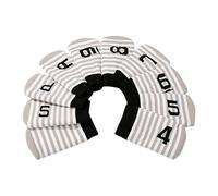 Golf Iron Head Covers, 10 pezzi Club Protector Set, Knitted Sock Style Golfer Cover, numeri interattivi, teste elastiche per Irons Clubs, Prevents Dings & Scratches 5,12 x 2,95 x 6,3 pollici