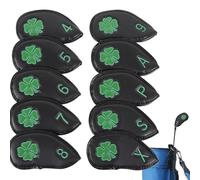 Golf Iron Headcovers, Copertine da golf portatili, Iron Head Protector, PU Leather Golf Iron Covers, Sintetic Leather Iron Covers, Golf Iron Covers for Men, Golf Club Headcovers, PU PU PU Leather