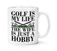 Golf Is My Life The Moglie È solo Un Hobby 284ml Tazza Valentines Funny Love