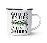 Golf Is My Vita Marito È Solo Un Hobby Smalto Tazza Valentines Divertente Amore