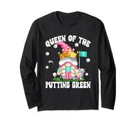 Golf Mom GNOME Graphic for Women Queen of The Putting Green Maglia a Manica