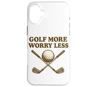 Golf More Preoccupazioni Meno divertimento per i golfisti Custodia per iPhone 16 Plus
