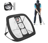 Golf Net, Pract Net Pop -up Portable Target All in One Golf Training Kit regali per la guida del cortile che si allena (In bianco e nero)