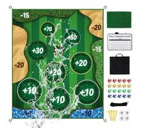 Golf Practice Mat, Replaceable Training Equipment, Durable Golf Swing Mat for Home, Backyard, Range, Office, Lawn, Garage, Improving Accuracy, Strength, Consistency, 70.87x59.06 Inches