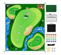 Golf Practice Mat, Replaceable Training Equipment, Durable Golf Swing Mat for Home, Backyard, Range, Office, Lawn, Garage, Improving Accuracy, Strength, Consistency, 70.87 x 59.06 pollici