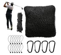 Golf Practice Net - 300 x 300 cm Hitting Net | Heavy Duty Sports Barrier Training System - Reinforced Nylon | Golf Baseball Hockey Soccer Practice | Backyard Garage Field