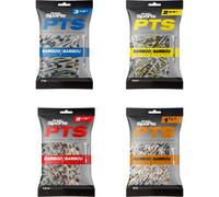 Pride Pts Bamboo Tees, Maglietta da Golf Unisex, Bianco/Arancione Bianco/Rosso Bianco/Giallo Bianco/Blu, 1 1/2" / 38mm