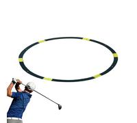 Golf -Putting - Cerchi target - Anelli per la pratica in spagnolo, Allenatore pieghevole di precisione del golf, Strumento flessibile Swing Aid - Tappetino da pratica durevole, rete di obiettivi