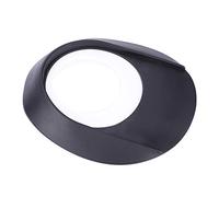 Golf Putting Cup Putter Trainer Aiuto Strumento di pratica in plastica di dimensioni regolamentari per interni ed esterni Home Office Garage Cortile Bianco Rosso 20x17,5 cm (C)